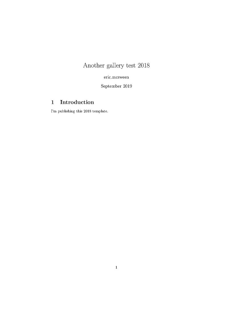 Another gallery test 2018