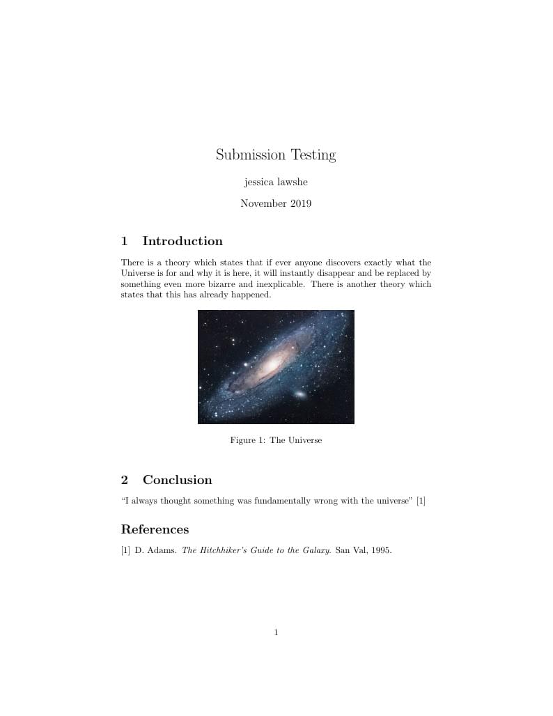 Submission Testing