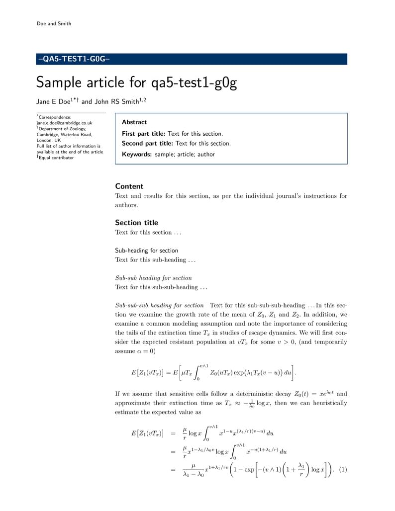 Sample article for qa5-test1-g0g