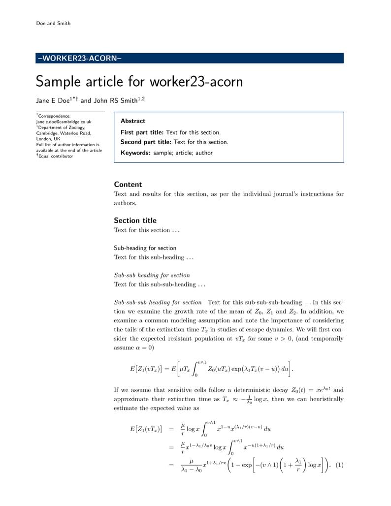 Sample article for worker23-acorn