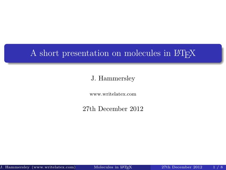 Molecular Chemistry Slides